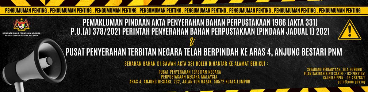 PEMAKLUMAN PERINTAH PENYERAHAN BAHAN PERPUSTAKAAN